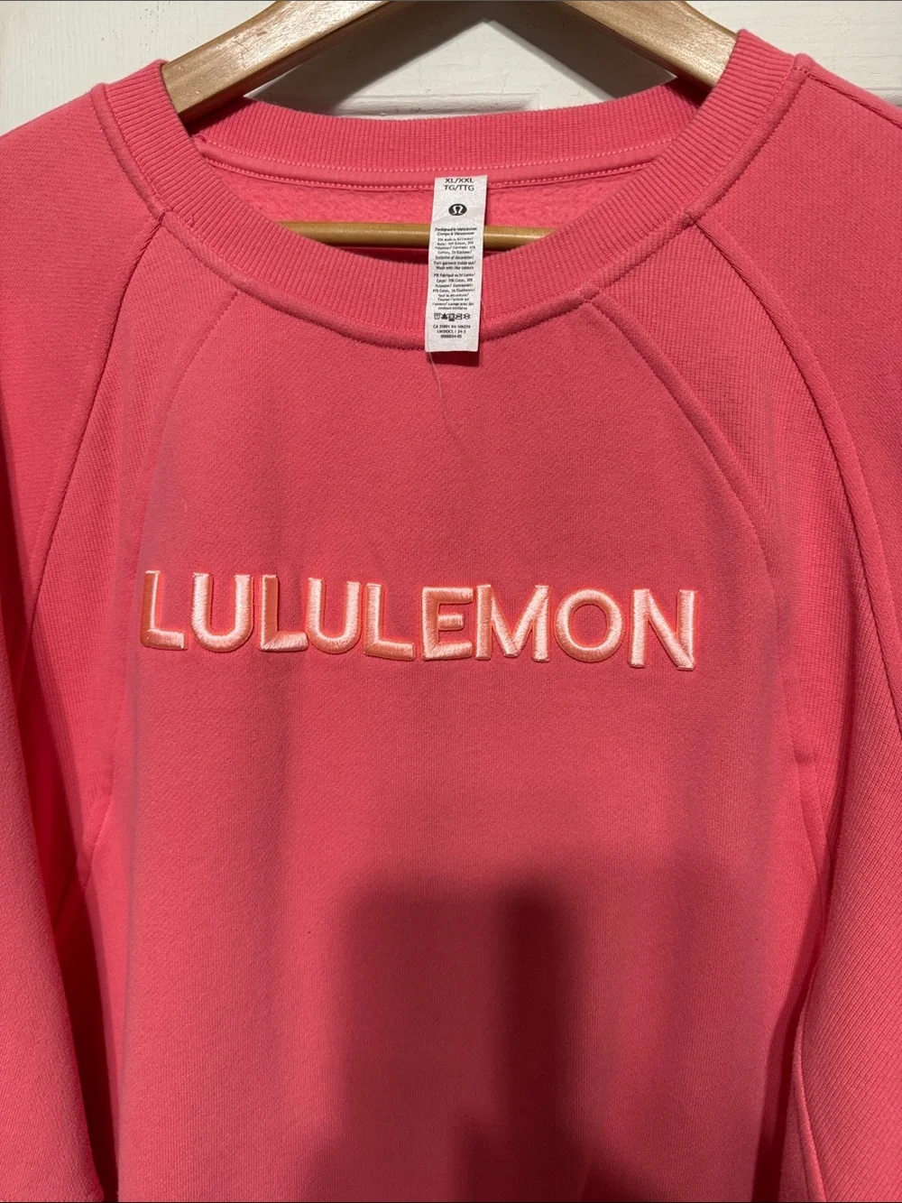 lululemon athletica Pink Coral Pullover Crewneck Sweatshirt - Picture 4 of 7